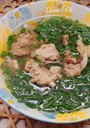 Hình của món Canh xà lách xoong nấu vịt.