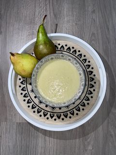 Une photo de Velouté de courgette, pomme de terre, champignons et kiri