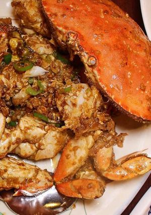 A picture of Crab masala.