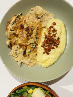Foto resep Grilled Chicken With Mushroom Sauce (Ayam Panggang dengan Saus Jamur)