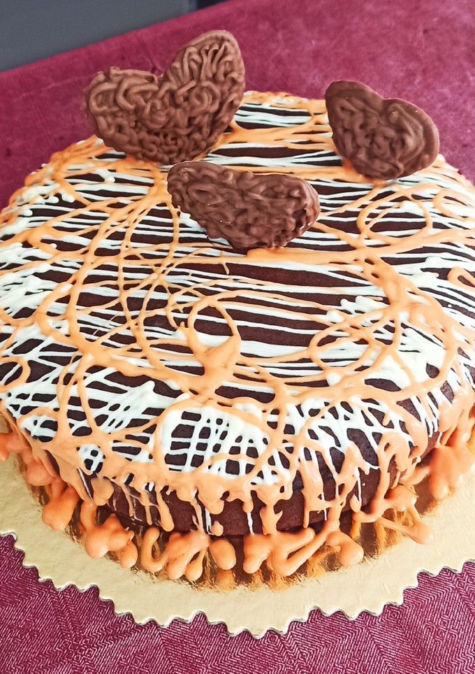 Una foto de Tarta de Brownie de chocolate con nueces