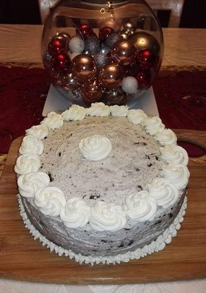 A picture of Oreo Cake (without eggs).