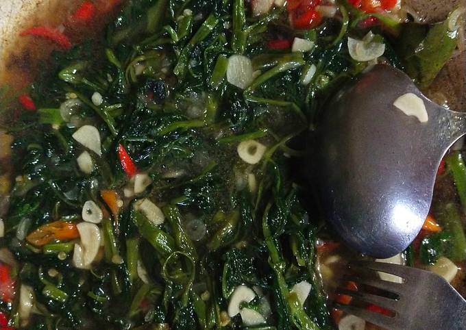 Langkah Mudah Masakan Resep Tumis kangkung saos tiram