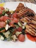 Ensalada de sandía y pepino