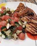 Ensalada de sandía y pepino