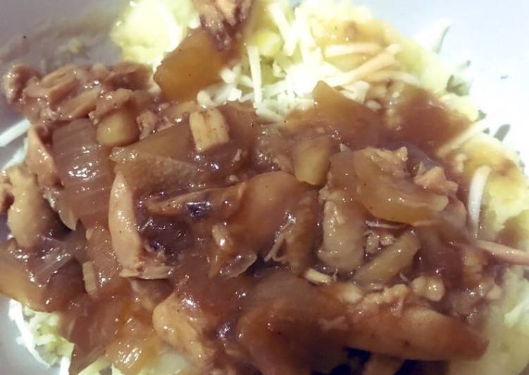 Resep masakan Mashed Potatoes with Chicken Sauce | Resep Membuat Mashed Potatoes with Chicken Sauce Yang Lezat