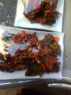 A picture of Chicken kebab.