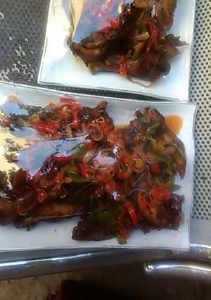 A picture of Chicken kebab.