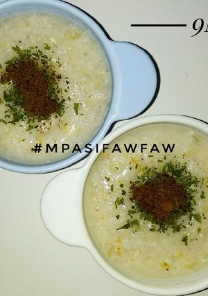 Foto resep Bubur Beras Merah, Ceker, Edamame, Butternut (MPASI 9bln)