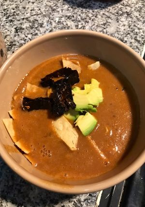 Una foto de Sopita de frijol