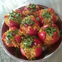 A picture of Stuffed tomatoes.