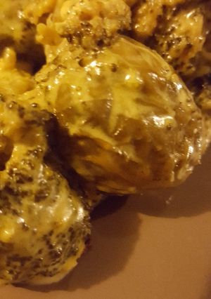 Une photo de Brocoli/chou de Bruxelle à la moutarde épicée