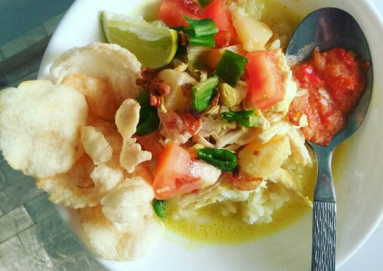 Resep Soto Ayam Kuah Santan, Bikin Ngiler