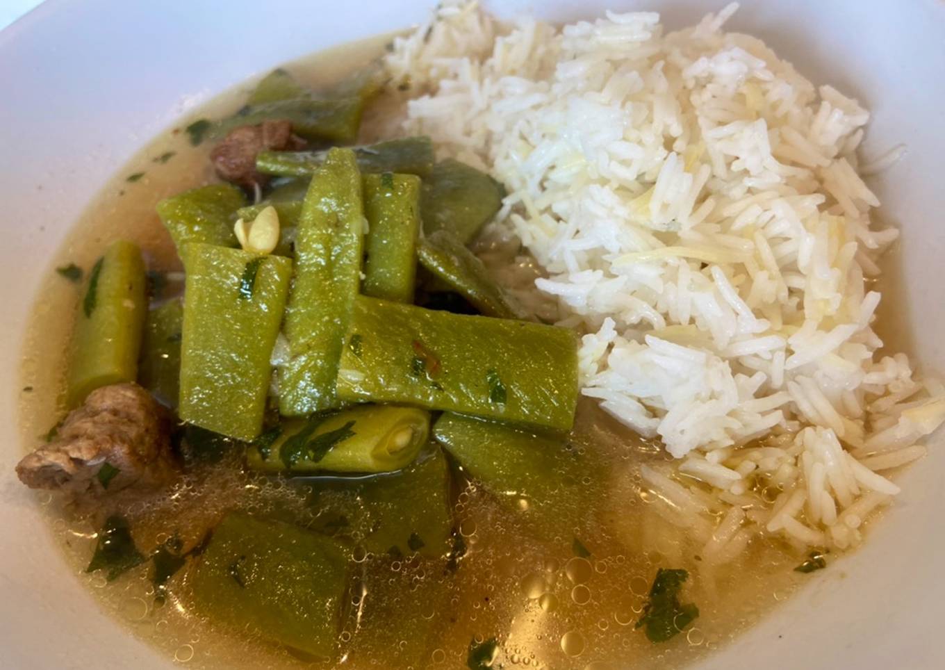 Lebanese green beans stew