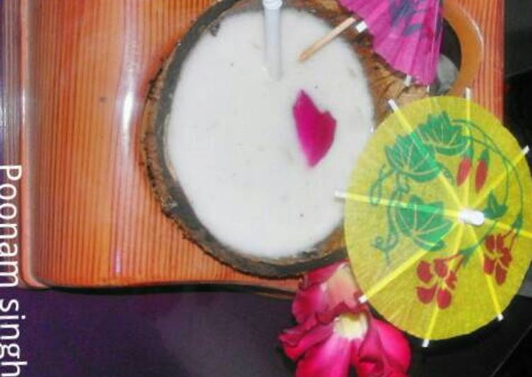 Easiest Way to Prepare Ultimate Gulkandi milkshake with coconut milk