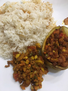 عکسی از دستور بادمجان شکم پر
