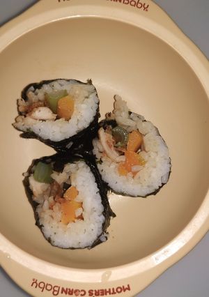 Foto resep MPASI 15m+ salmon sushi 🍣