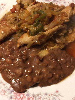 Una foto de Bisteck de puerco a la mexicana