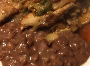 Una foto de Bisteck de puerco a la mexicana