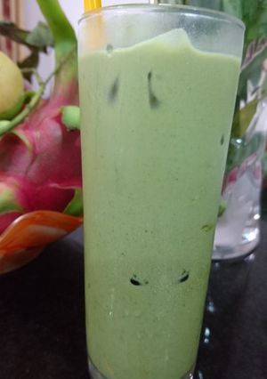 Hình của món Matcha sữa tươi.