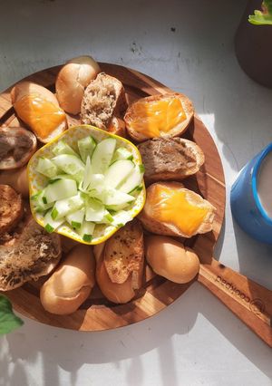 Hình của món Bánh mỳ nướng 5 kiểu.