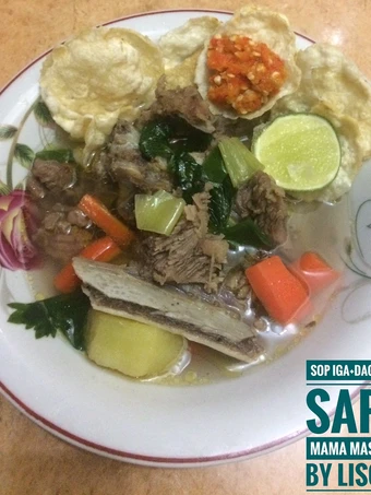 Langkah Gampang Menyiapkan Resep Sop Iga+daging sapi (tanpa minyak) Anti Ribet, Mantap Sekali