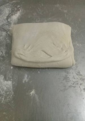 A picture of Puff pastry dough.