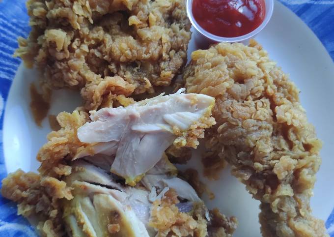 Fried chicken ala KFC | keriting, kriuk2, Tips menggoreng