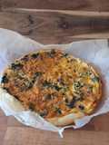 Quiche de Frango, Espinafres e Cogumelos com Quark