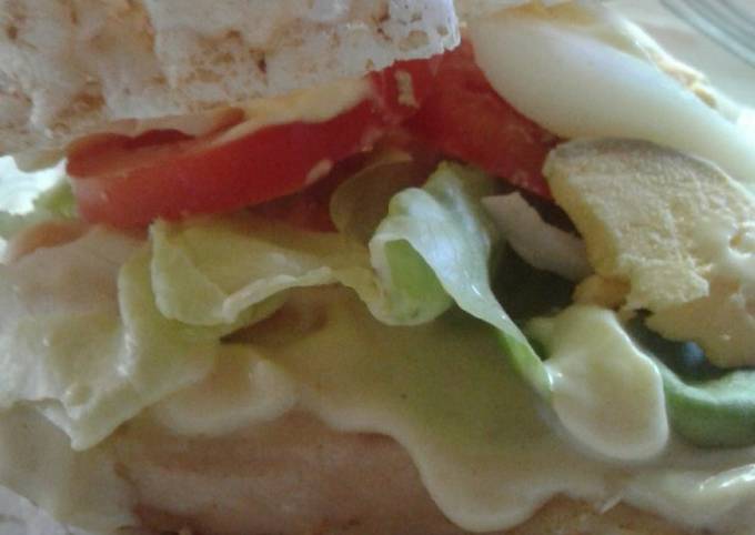 Sándwich de verano light Receta de graciela martinez @gramar09 en Instagram  ☺?- Cookpad