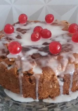 Una foto de Torta navideña, con sabor a panettone en licuadora😉