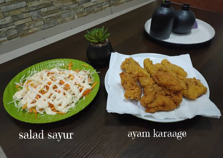 Ayam Karaage & Salad Sayur