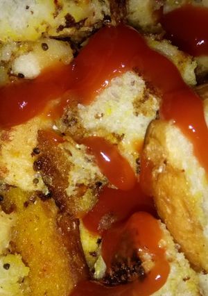 A picture of Bread dhokla.
