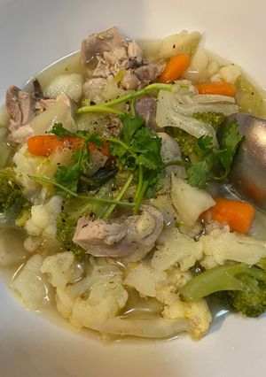 A picture of Chicken and Vegetable Soup.