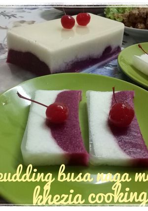 Foto resep 59,puding busa dan naga merah