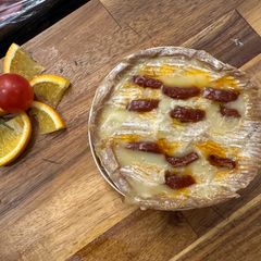 A picture of Perfect Baked Camembert with Chorizo - Super Simple Show Stopping Starter or Great Lunch - ENJOY :P.