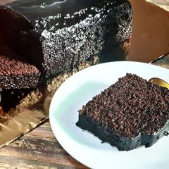 Moist Dark Chocolate Cake A picture of Moist Dark Chocolate Cake.