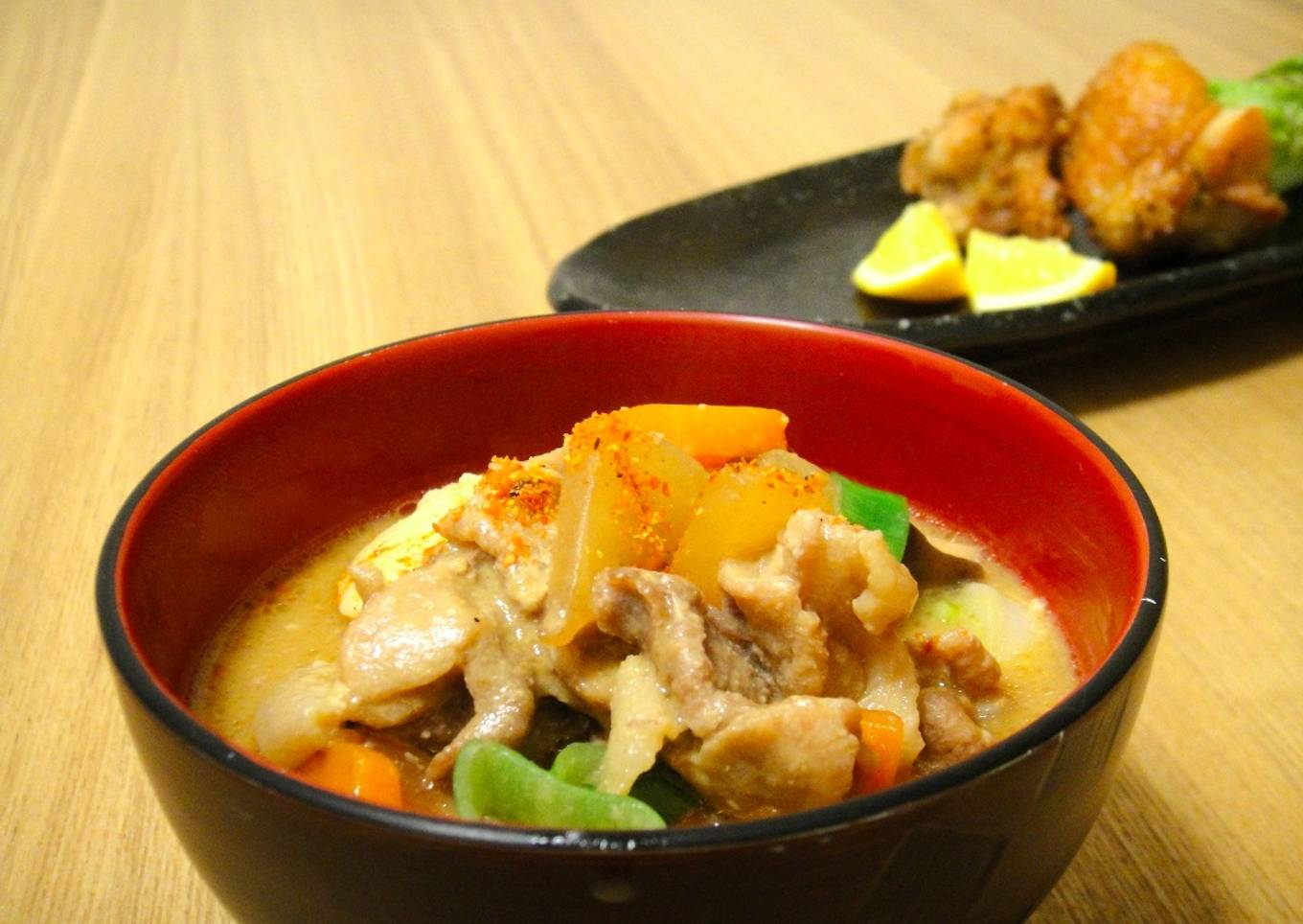 Step-by-Step Guide to Prepare Ultimate Tonjiru : A miso based pork soup
filled with vegetables
