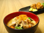 A picture of radish and carrot soup