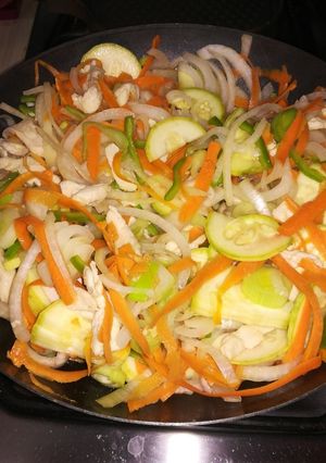 Una foto de Tacos al wok