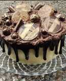 Drip cake con golosinas - Torta de celebración de aniversario 💞