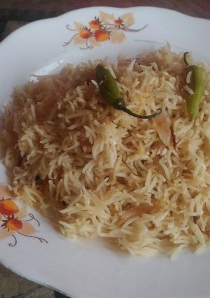 A picture of Coconut milk pulao.