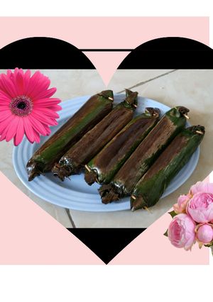 Foto resep Nasi bakar isi teri