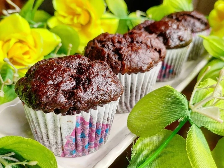 Cara Mudah Menyiapkan Resep Muffin Coklat Pisang yang  Bikin Ketagihan Anti Ribet, Mantap Sekali