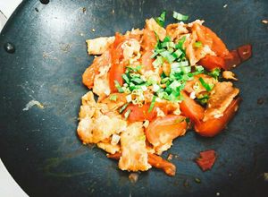 Hình của món Trứng chiên sốt cà chua.