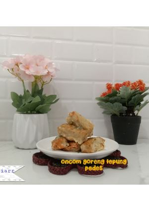 Foto resep Oncom goreng tepung pedes