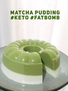 Foto resep Matcha Pudding #keto