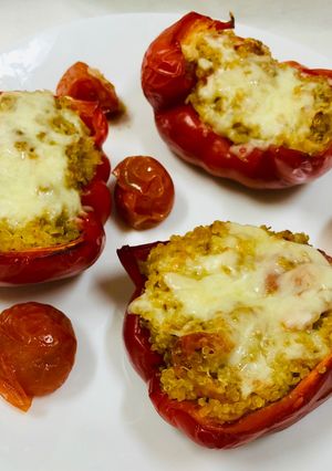 A picture of Quinoa Roasted capsicum with Tomatoes.