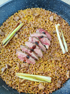 Una foto de Arroz con pato estilo Pekín