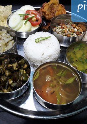 A picture of Proper veg thali.